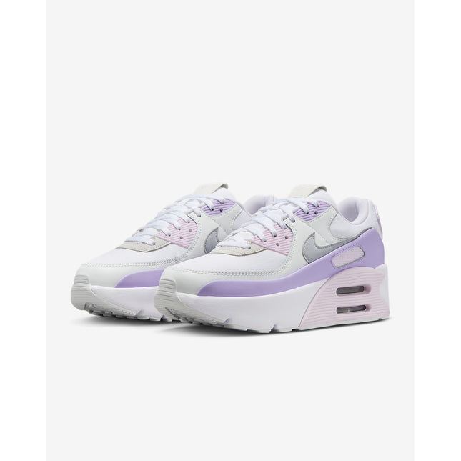FD4328-113 Nike Air Max 90 LV8 White Hydrangeas Summit White Wolf Grey (Women's)