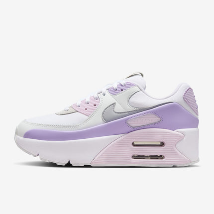 FD4328-113 Nike Air Max 90 LV8 White Hydrangeas Summit White Wolf Grey (Women's)
