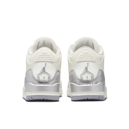 CK9246-100 Nike  Air Jordan 3 Retro Sail Metallic Silver (Women's)