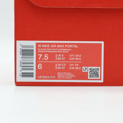 HF3053-012 Nike Air Max Portal Black Hydrangeas White Hyper Violet (Women's)