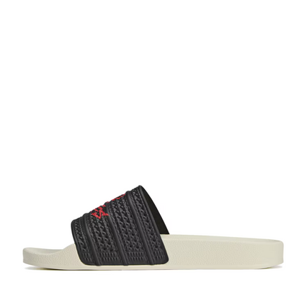 JR9152 100 Thieves �~ adidas Originals Adilette Core BlackRed (Men's)