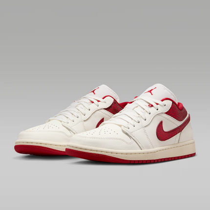 HJ9338-106 Nike  Air Jordan 1 Low SE Sail Team Red Varsity Red (Women's)