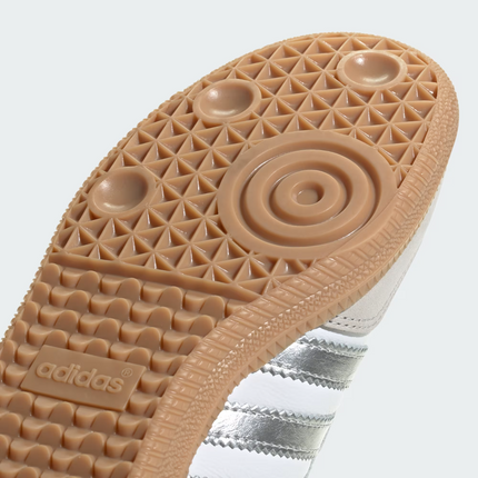 JI2725 adidas Originals Samba OG Cloud White Silver Metallic Grey One (Women's)