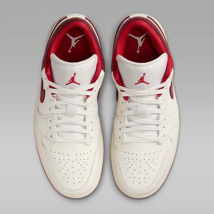 HJ9338-106 Nike  Air Jordan 1 Low SE Sail Team Red Varsity Red (Women's)