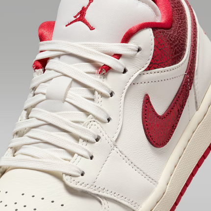 HJ9338-106 Nike  Air Jordan 1 Low SE Sail Team Red Varsity Red (Women's)