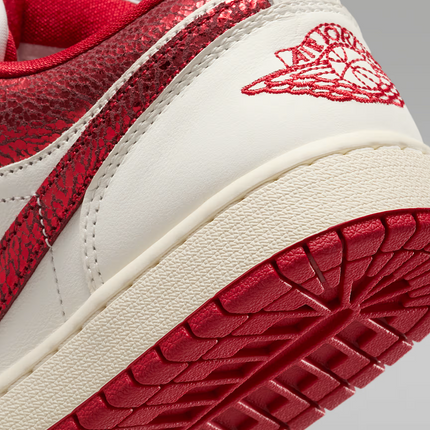 HJ9338-106 Nike  Air Jordan 1 Low SE Sail Team Red Varsity Red (Women's)