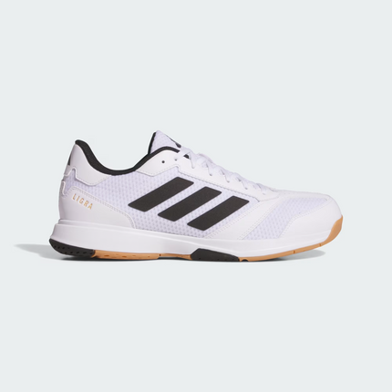 JI1505 Adidas Ligra 8 Indoor Court Shoes Cloud White  Core Black  (Men's)