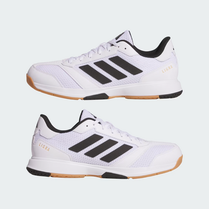 JI1505 Adidas Ligra 8 Indoor Court Shoes Cloud White  Core Black  (Men's)