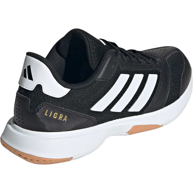 IH0526 Adidas Ligra 8 Indoor Shoes Core Black  Cloud White  Cloud White (Men's)