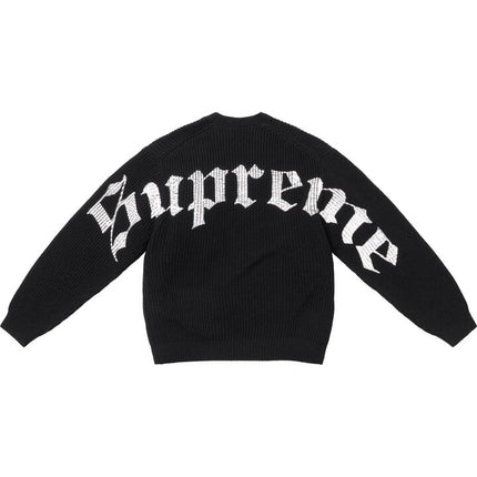 Supreme Old English Printed Sweater Black