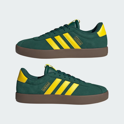 JP7535 adidas VL Court 3.0 Collegiate Green Yellow Gold Metallic (Men's)