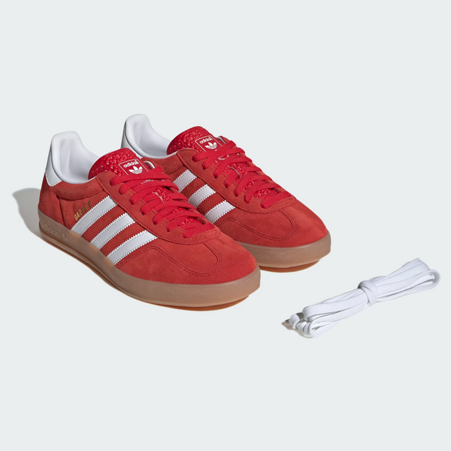JI2063 adidas Originals Gazelle Indoor Better Scarlet Footwear White Gum (Men's)