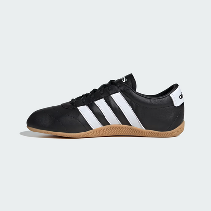JQ9684 adidas Grand Court Lo Core Black Cloud White Gum  (Women's)