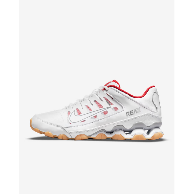 621716-103 Nike Reax 8 TR White Wolf Grey Chile Red White (Men's)