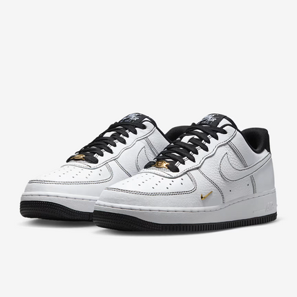 IB6543-101 Nike Air Force 1 Low White Black  (Women's)