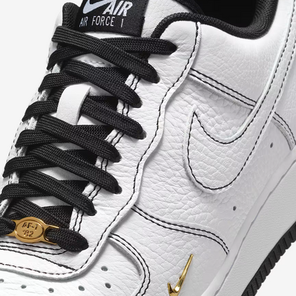 IB6543-101 Nike Air Force 1 Low White Black  (Women's)