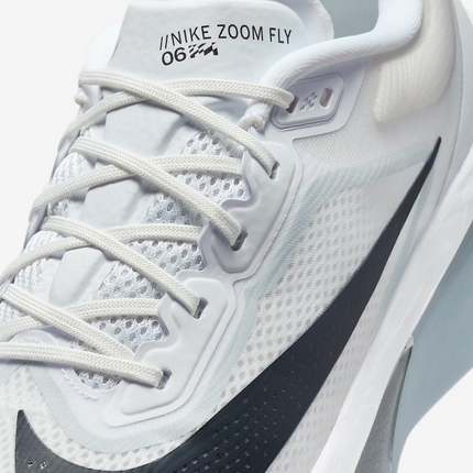 FN8454-104 Nike Zoom Fly 6 White Pure Platinum Obsidian Mist Gridiron (Men's)