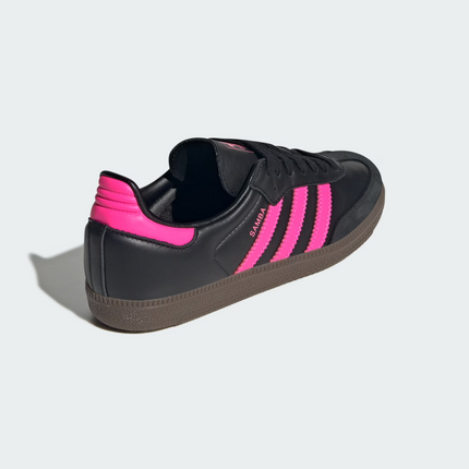 JS1386 adidas Originals  Samba OG Core Black Lucid Pink Gum (Women's)