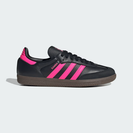 JS1386 adidas Originals  Samba OG Core Black Lucid Pink Gum (Women's)