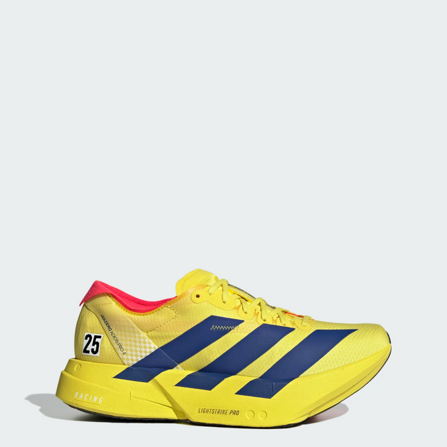 JR6358 adidas Adizero Adios Pro 4 Lucid Blue Pure Sulfur Lucid Red (Women's)