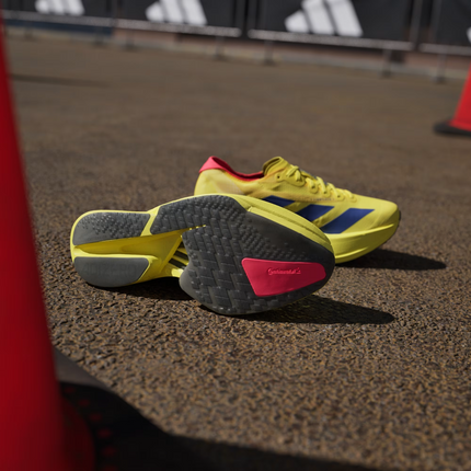 JR6358 adidas Adizero Adios Pro 4 Lucid Blue Pure Sulfur Lucid Red (Women's)