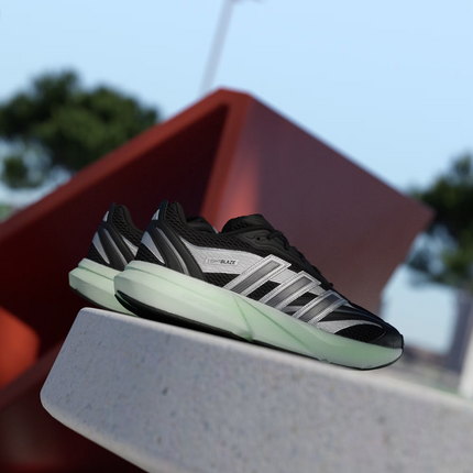 JP6321 adidas Lightblaze Glow Core Black Silver Metallic Lime Burst (Men's)