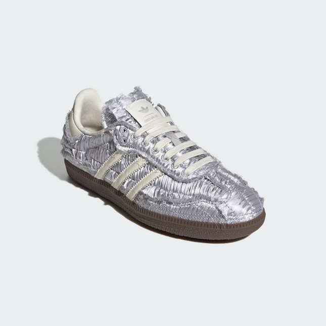 JP9283 Caroline Hu adidas Originals Samba Silver Metallic Cream White (Women's)