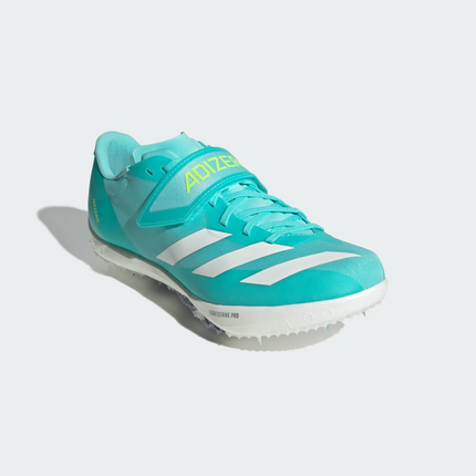 JH5230 adidas Adizero HJ Track and Field Blue Zero Metalic Lucid Lemon (Men's)