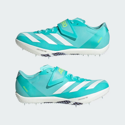 JH5230 adidas Adizero HJ Track and Field Blue Zero Metalic Lucid Lemon (Men's)