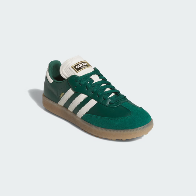JP8652 Adidas Samba Golf Full Grain Leather Collegiate Green Off White (Men's)
