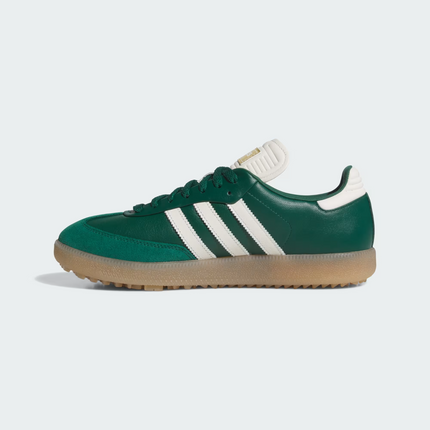 JP8652 Adidas Samba Golf Full Grain Leather Collegiate Green Off White (Men's)