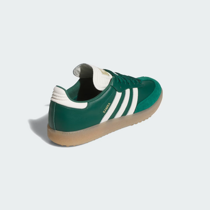 JP8652 Adidas Samba Golf Full Grain Leather Collegiate Green Off White (Men's)