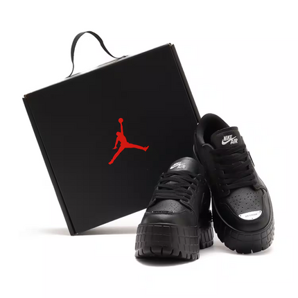 HF3184-001 Nike Air Jordan 1 Brooklyn Low Triple Black (Women's)