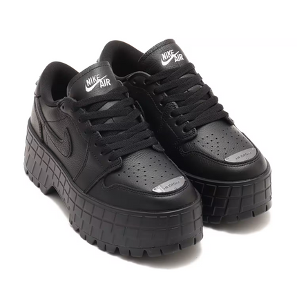 HF3184-001 Nike Air Jordan 1 Brooklyn Low Triple Black (Women's)