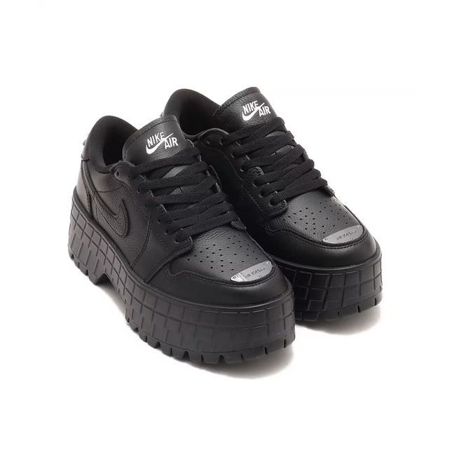 HF3184-001 Nike Air Jordan 1 Brooklyn Low Triple Black (Women's)