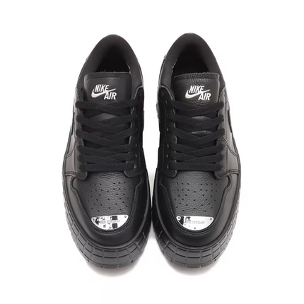 HF3184-001 Nike Air Jordan 1 Brooklyn Low Triple Black (Women's)