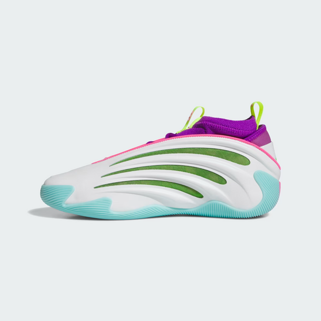 JQ4003 Jalen Williams �~ adidas Harden Vol.9 Footwear White Lucid Lime (Men's)