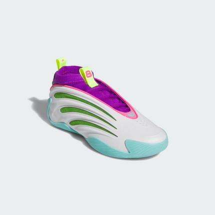 JQ4003 Jalen Williams �~ adidas Harden Vol.9 Footwear White Lucid Lime (Men's)