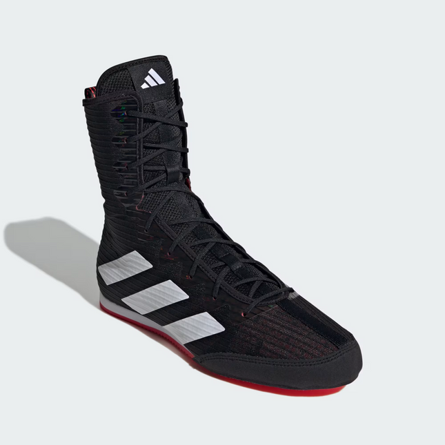 IH2730 adidas Box Hog 4 Core Black Cloud White Pure Ruby (Men's)
