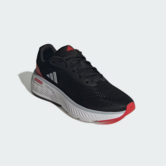 ID4045 adidas Cloudfoam Walk Core Black Halo Silver Better Scarlet (Men's)