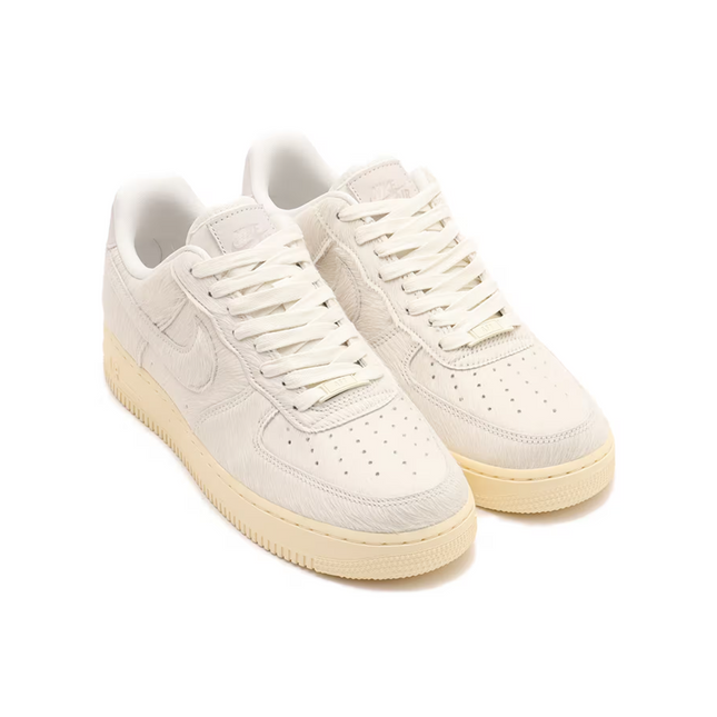 II7398-100 Nike Air Force 1 Low Faux Pony Hair White (Women's)