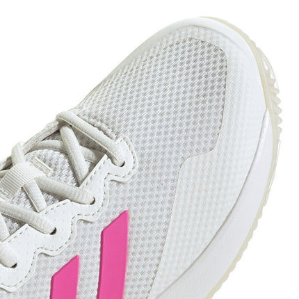 JP7723 adidas Gamecourt 2.0 Tennis Core White Lucid Pink Core Black (Women's)