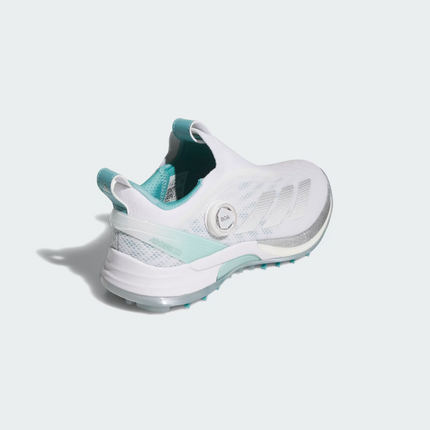 JQ7751 adidas Golf  Adizero ZG 25 BOA Cloud White Silver Metallic Sem (Women's)