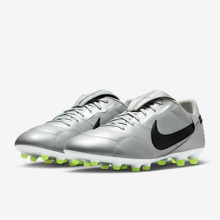 HM0265-004 Nike Premier 3 Firm-Ground Low-Cut Soccer Cleats Metallic (Men's)