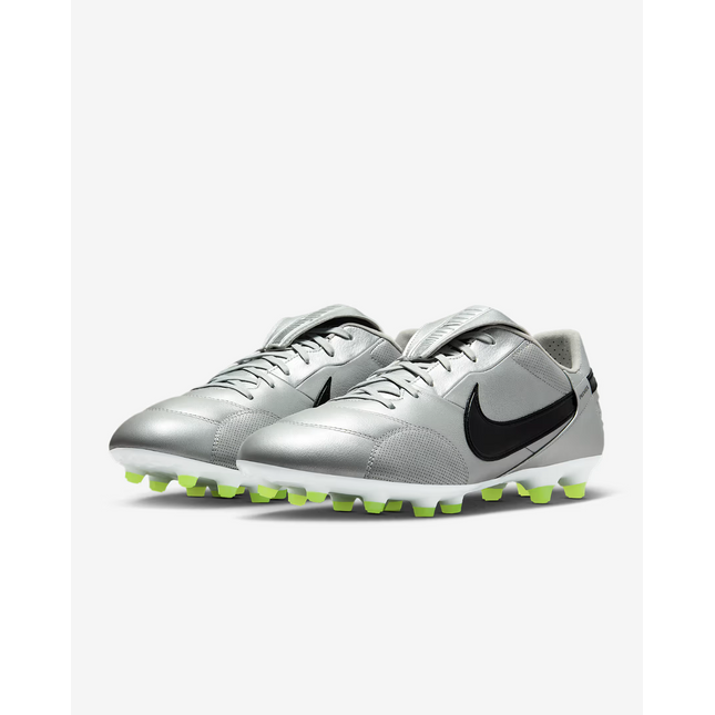 HM0265-004 Nike Premier 3 Firm-Ground Low-Cut Soccer Cleats Metallic (Men's)