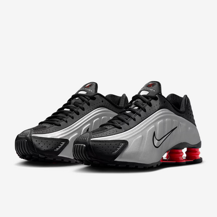 AR3565-011 Nike Shox R4 Black Light Crimson Metallic Silver 2025 (Men's)