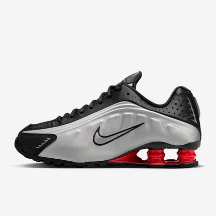 AR3565-011 Nike Shox R4 Black Light Crimson Metallic Silver 2025 (Men's)