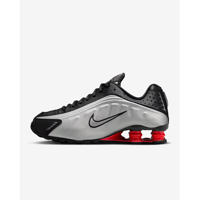AR3565-011 Nike Shox R4 Black Light Crimson Metallic Silver 2025 (Men's)