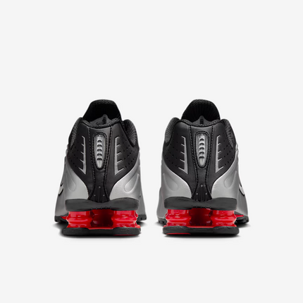 AR3565-011 Nike Shox R4 Black Light Crimson Metallic Silver 2025 (Men's)