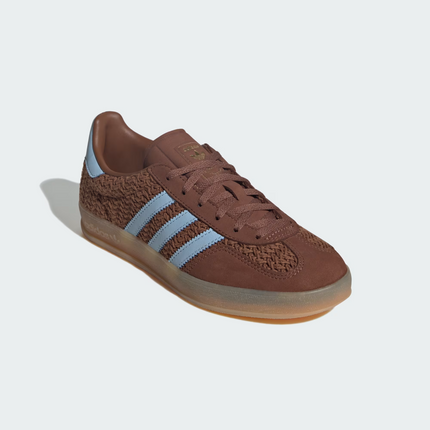 JS1417 adidas Originals  Gazelle Indoor Preloved Brown Clear Sky Gum (Women's)